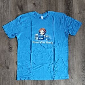 NWOT TeeTurle Belle "Brains Over Beauty" Tshirt (discontinued)